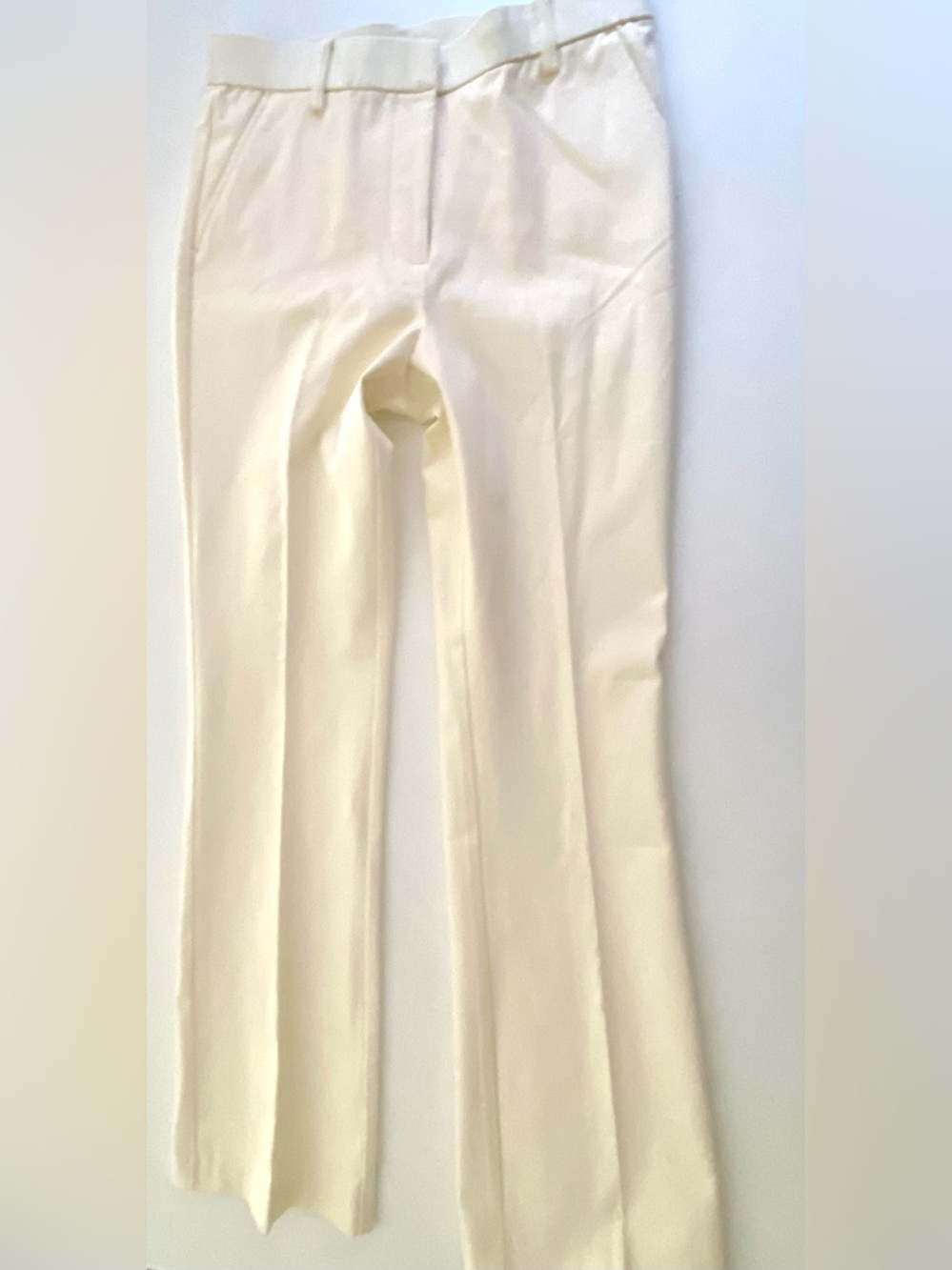 Isaac Mizrahi Tailored Cream Dress Pants